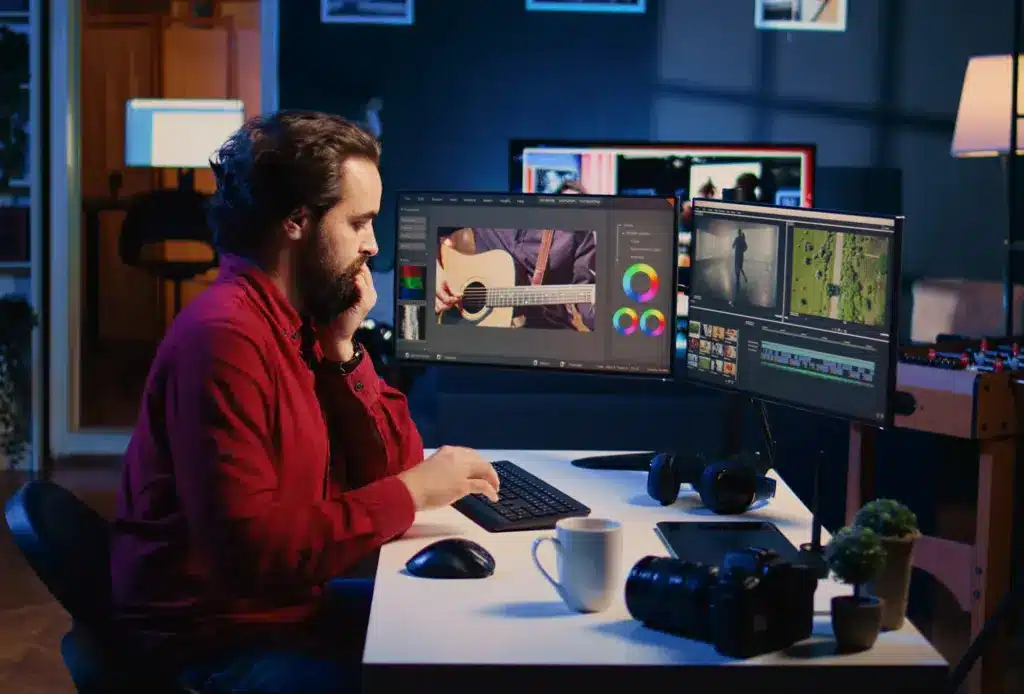 Postproduktionsprozess im Videomarketing erklärt.