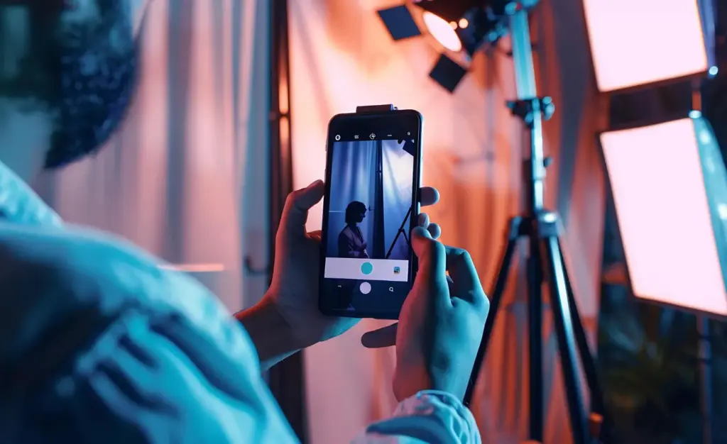 Produktion im Videomarketing.