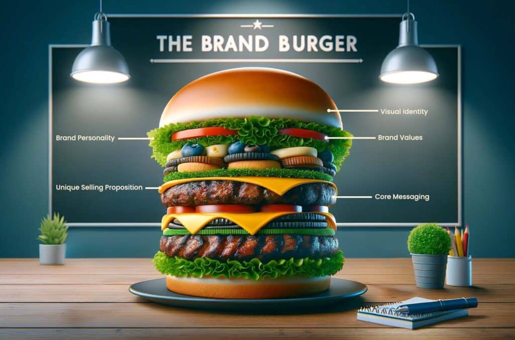 Markteinführungspaket für Startups - Brand Burger