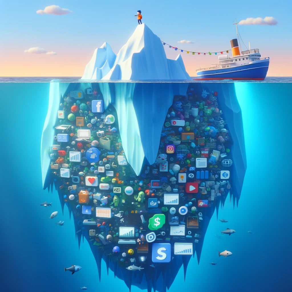 Hidden Costs of DIY Marketing - Iceberg Analogy