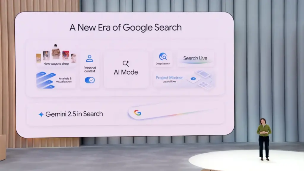 Features of Google AI Mode.