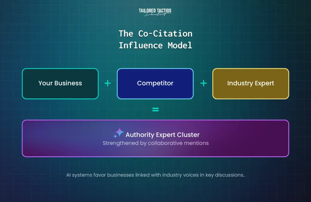 Co-citations are a proven way to gain more LLM visibility through increased authority.