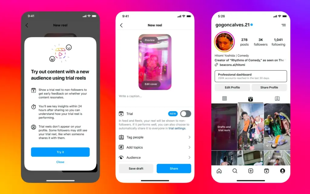 Leverage Instagram Trial Reels for your Instagram strategy for businesses.