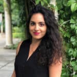 A portrait shot of Dina Yazdani