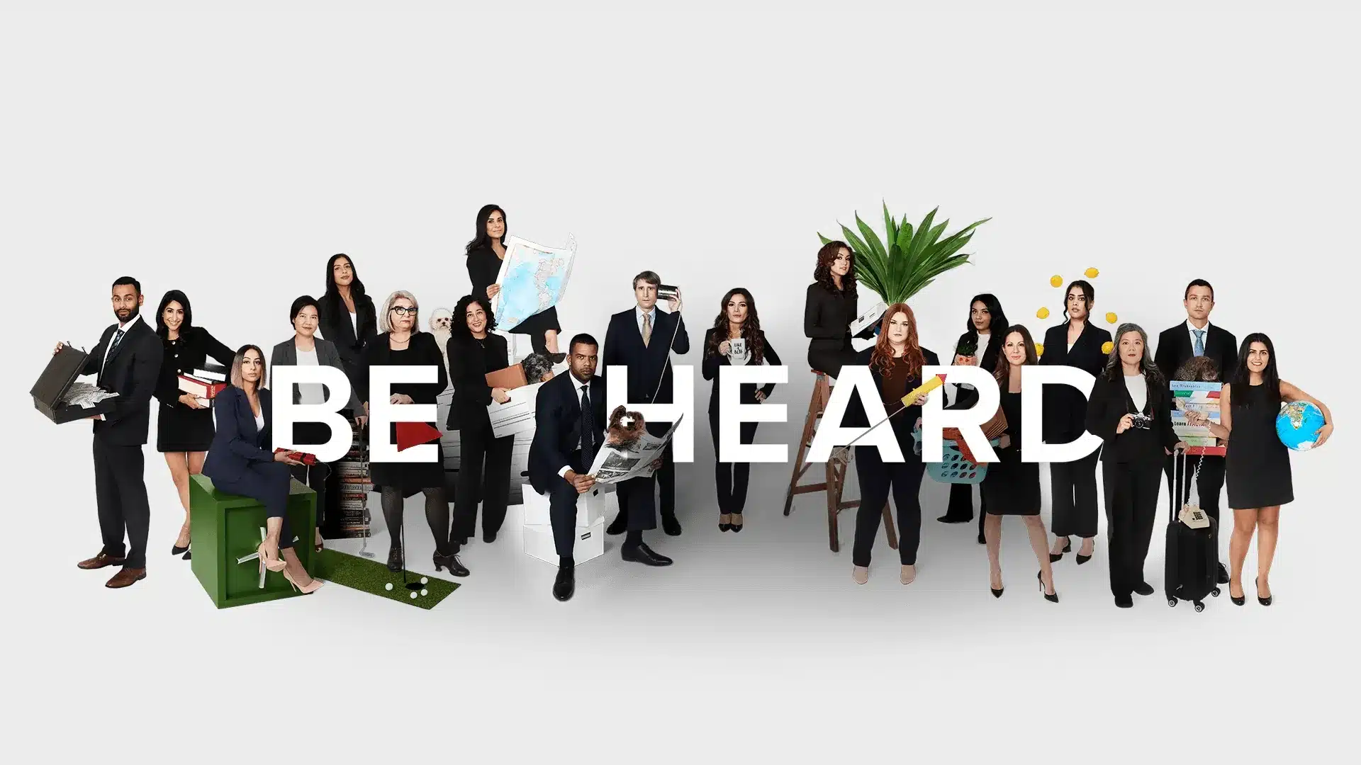 The YLaw team in the firm's Be Heard campaign photo